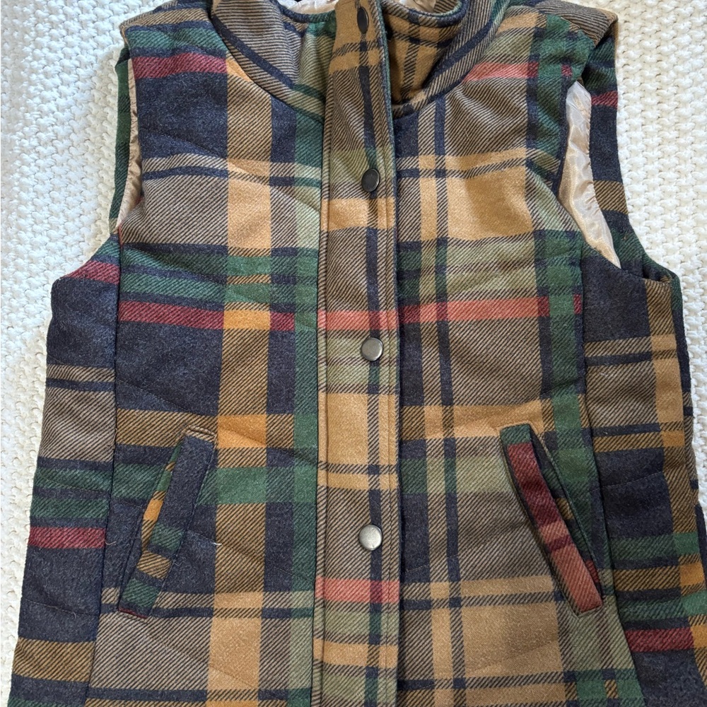 Vanilla Bay Multicolor Plaid Vest